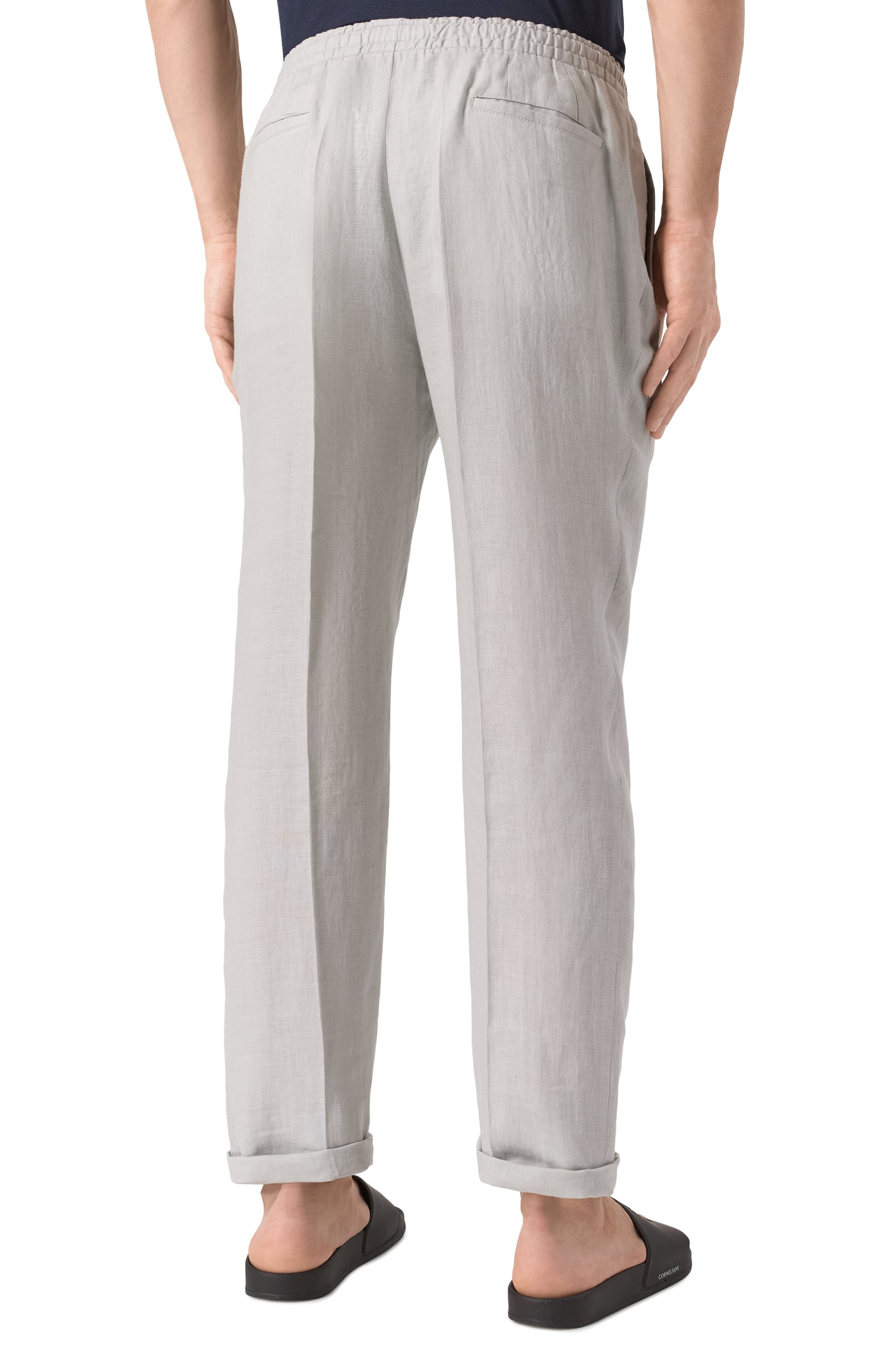 Льняные брюки KITON, арт. UPN01H0928619, фото 4