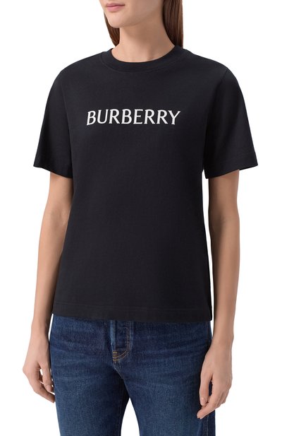Хлопковая футболка BURBERRY, арт. 8118977, фото 3