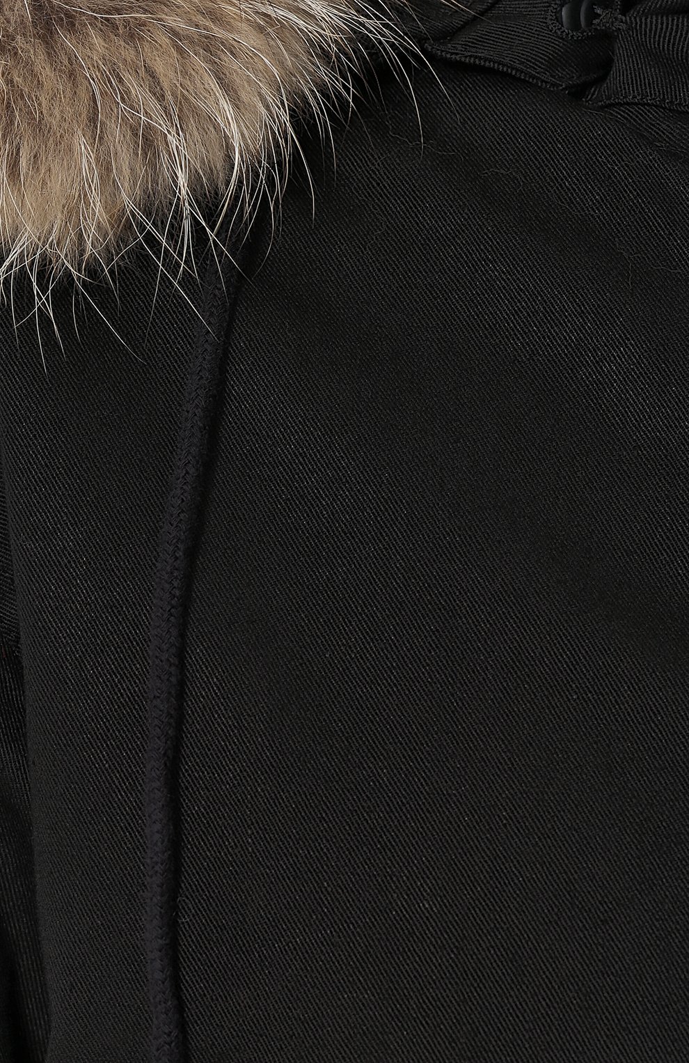 Хлопковая парка с меховым капюшоном SAINT LAURENT, арт. 534717/Y724T, фото 5