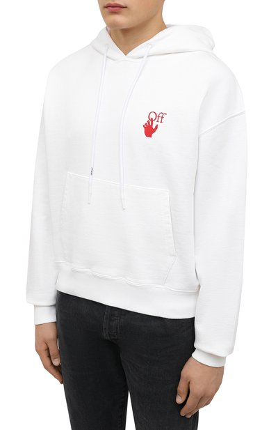 Хлопковое худи OFF-WHITE, арт. 0MBB037F21FLE008, фото 3