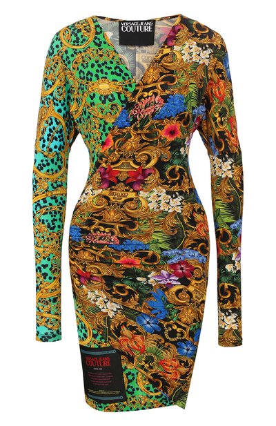 Женское платье из вискозы VERSACE JEANS COUTURE, арт. D2HVA413-VDP913/S0644