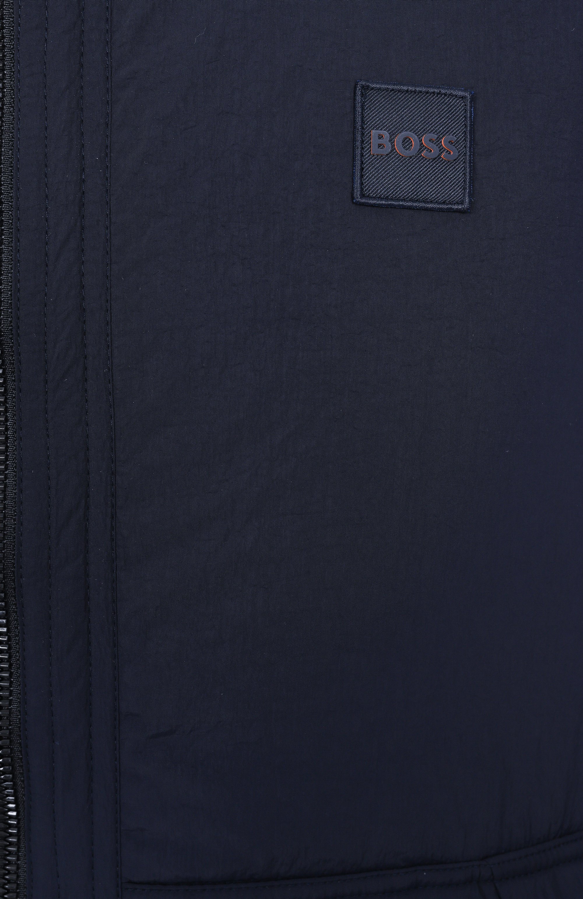 Комбинированный кардиган BOSS ORANGE темно-синего цвета по цене 37300 руб., арт. 50531494, фото 6 Комбинированный кардиган BOSS ORANGE, арт. 50531494, фото 6