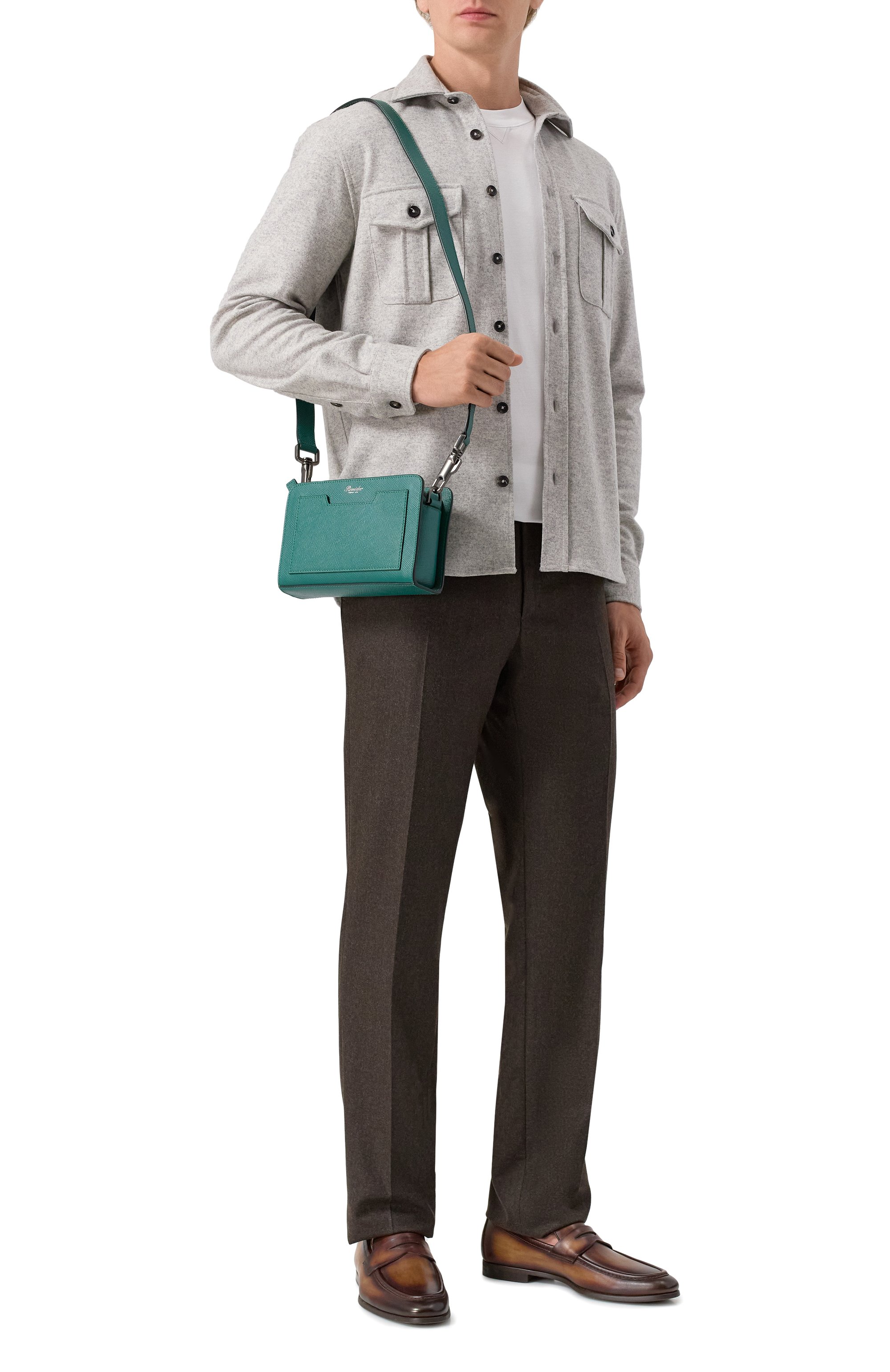 Сумка PINEIDER FIRENZE 1774 зеленого цвета по цене 79950 руб., арт. PL08SW19111, фото 7 Сумка PINEIDER FIRENZE 1774, арт. PL08SW19111, фото 7