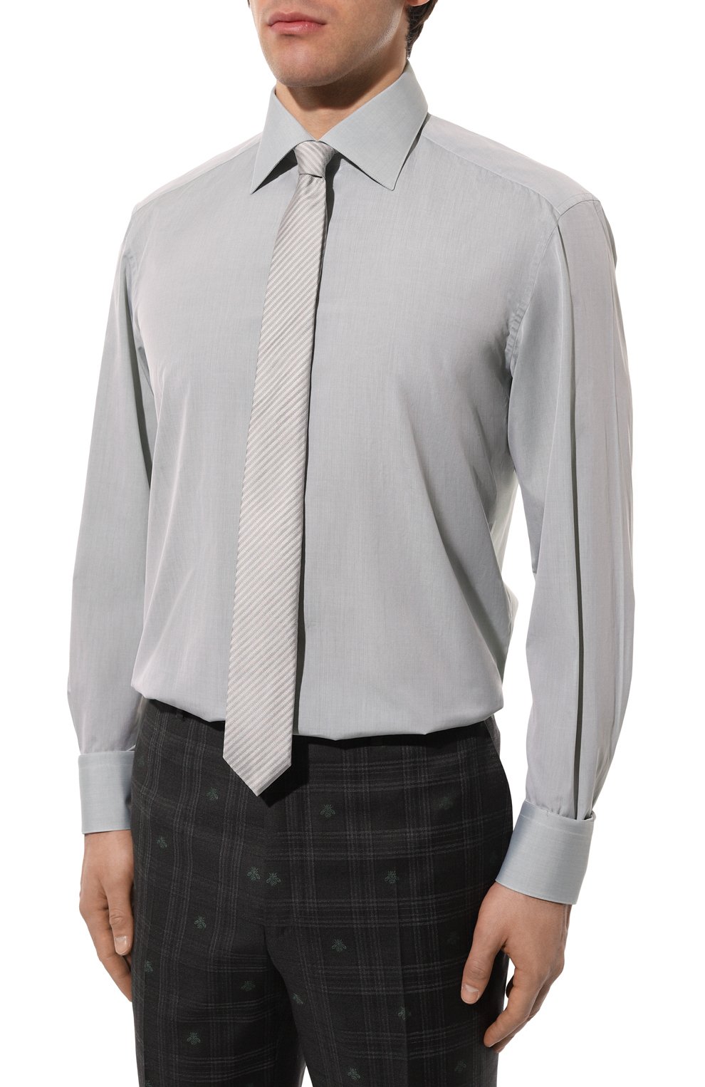 Хлопковая сорочка STEFANO RICCI, арт. MC003678/R122B, фото 3