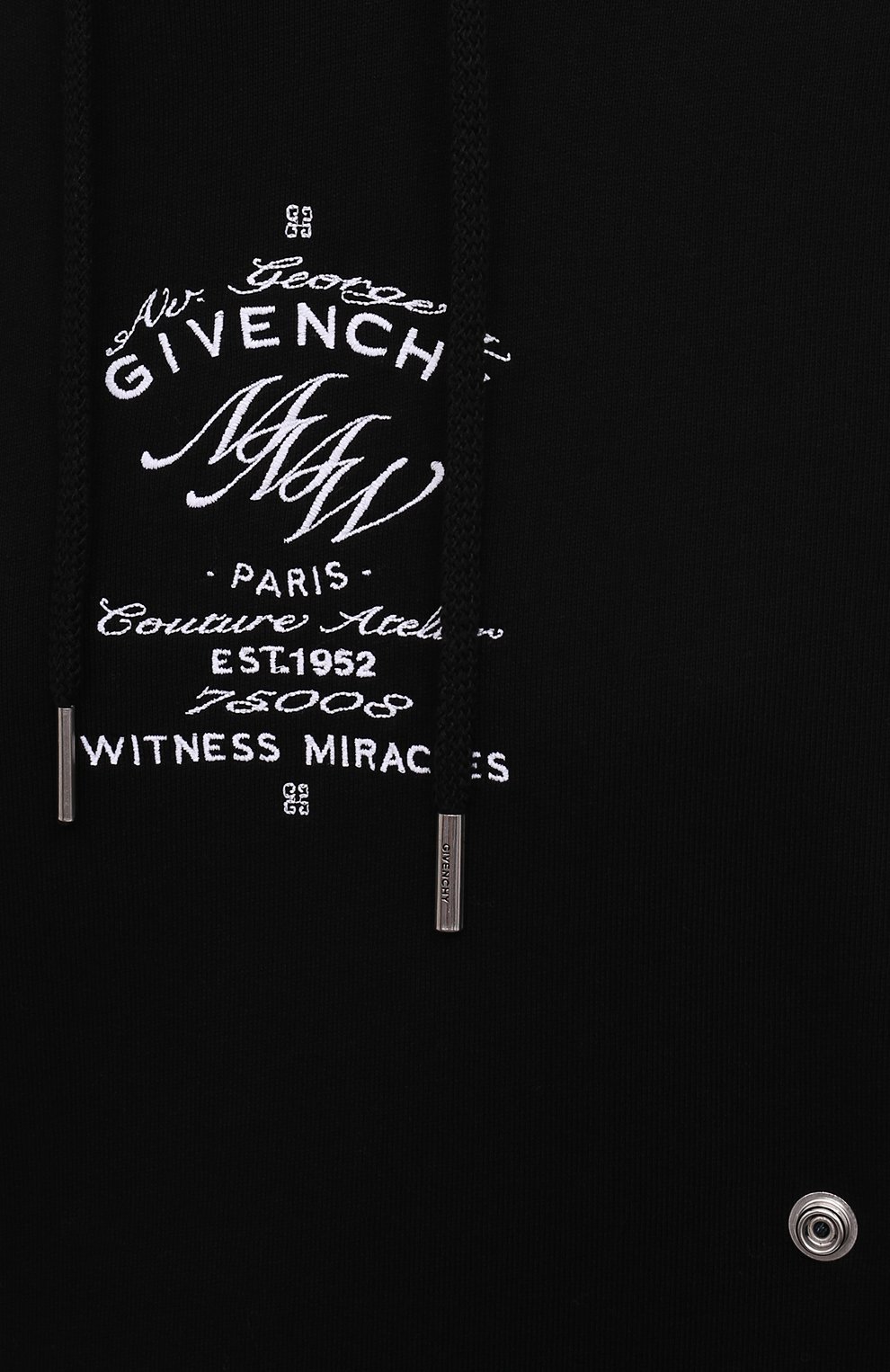 Хлопковое худи GIVENCHY черного цвета по цене 122000 руб., арт. BWJ0263Z7A, фото 5 Хлопковое худи GIVENCHY, арт. BWJ0263Z7A, фото 5