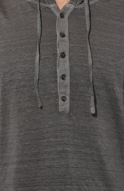 Льняной лонгслив-хенли 120% LINO темно-серого цвета по цене 26350 руб., арт. 31ALIM7553/000E908/S00, фото 5 Льняной лонгслив-хенли 120% LINO, арт. 31ALIM7553/000E908/S00, фото 5