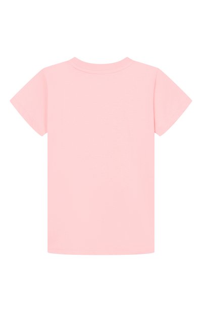 Хлопковая футболка MOSCHINO светло-розового цвета по цене 10850 руб., арт. HGM06K/LAA02, фото 2 Хлопковая футболка MOSCHINO, арт. HGM06K/LAA02, фото 2