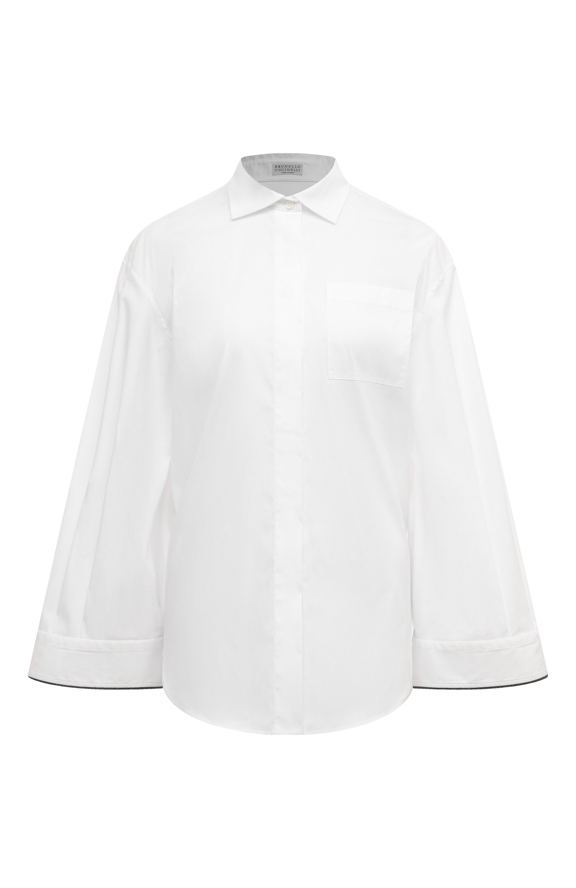 Хлопковая рубашка BRUNELLO CUCINELLI, арт. M0091B1339, фото 1