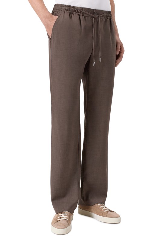 Шерстяные брюки MVST MJ0GF22/751 Коричневый  MJ0GF22/751 Фото 3