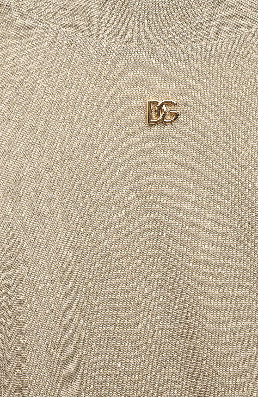Водолазка DOLCE & GABBANA золотого цвета по цене 43400 руб., арт. L5JTML/FUGM9/8-14, фото 3 Водолазка DOLCE & GABBANA, арт. L5JTML/FUGM9/8-14, фото 3