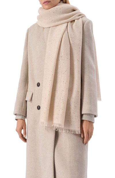 Палантин из кашемира и шелка BRUNELLO CUCINELLI, арт. MSC915029, фото 2