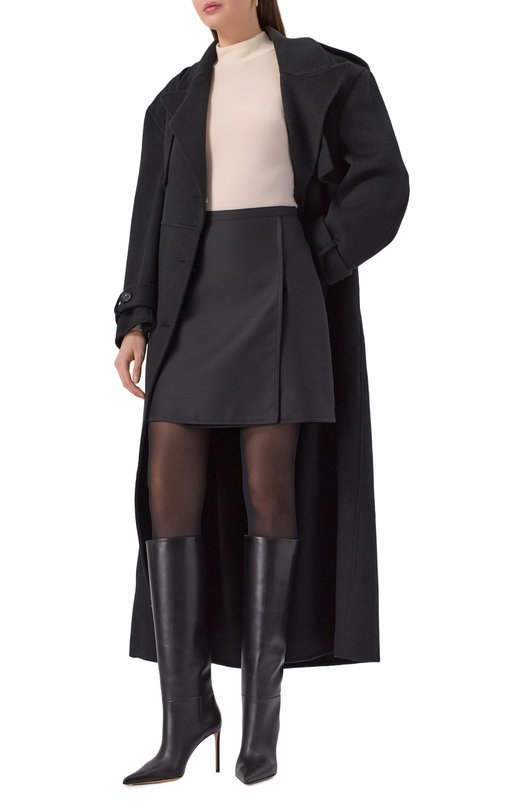 Кожаные сапоги Francesco Russo R1B1009/N223 Чёрный  R1B1009/N223 Фото 3