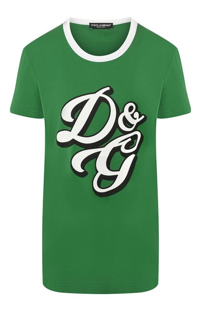 Женская хлопковая футболка DOLCE & GABBANA, арт. F8L24T/HH7QH