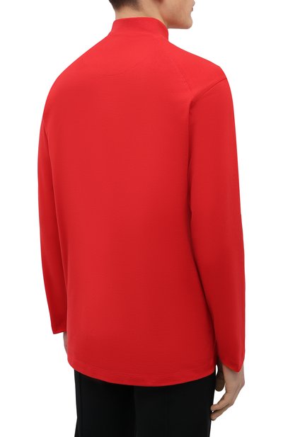 Хлопковый лонгслив Y-3 красного цвета по цене 12050 руб., арт. HB3408/M, фото 4 Хлопковый лонгслив Y-3, арт. HB3408/M, фото 4