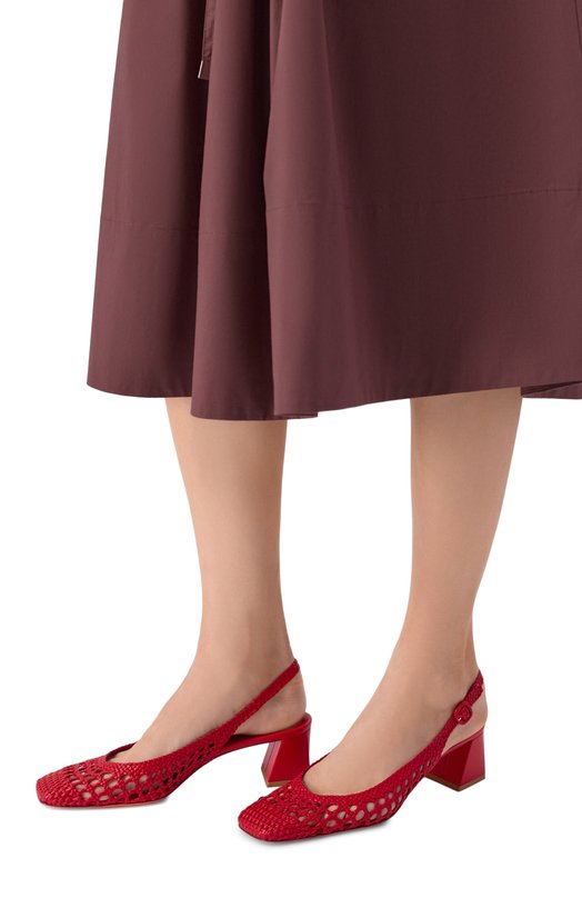 Кожаные туфли Santoni WDMG72161HA2SARX_001 Красный  WDMG72161HA2SARX_001 Фото 2