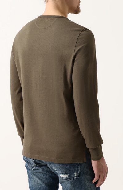 Хлопковый лонгслив с воротником на пуговицах TOM FORD, арт. BP402/TFJ890, фото 4