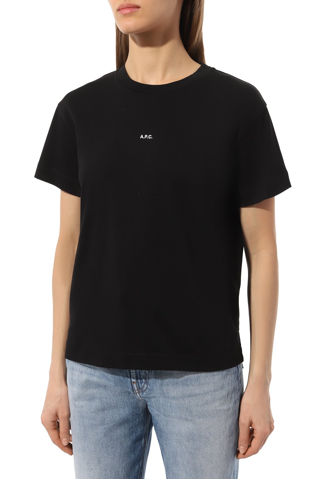Хлопковая футболка A.P.C., арт. C0EI0-F26937, фото 3
