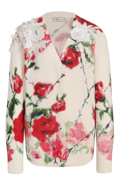 Женский кардиган из шерсти и кашемира BLUMARINE, арт. RF6199MAB38