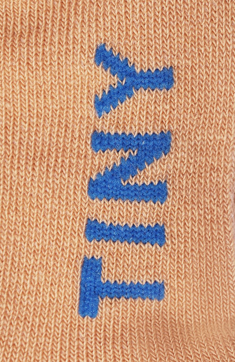 Детские хлопковые носки TINYCOTTONS бежевого цвета, арт. SS23-239 | Фото 2 (Материал: Синтетический материал, Текстиль, Хлопок; Нос: Не проставлено; Мальчики Кросс-КТ: Носки)