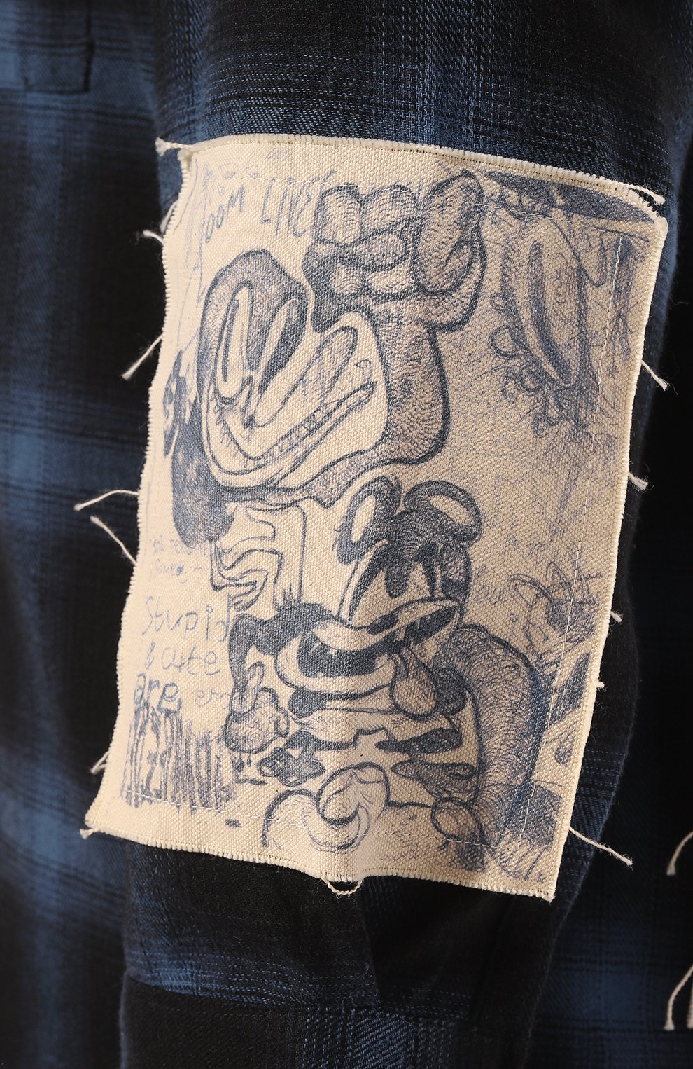 Хлопковая рубашка DOMREBEL, арт. MGALLERY/L0NGSLEEVE FLANNEL SHIRT, фото 5