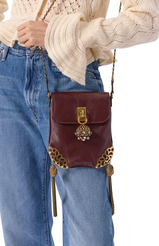 Сумка Château Treasures Chloé CH25WS715Q23_001 Бордовый  CH25WS715Q23_001 Фото 2