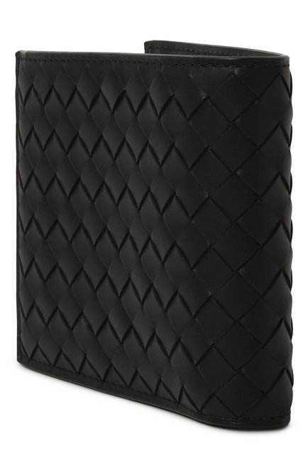 Мужской кожаное портмоне BOTTEGA VENETA черного цвета, арт. 193642/V47W1 | Фото 2 (Нос: Не проставлено; Материал сплава: Проставлено; Материал: Натуральная кожа)