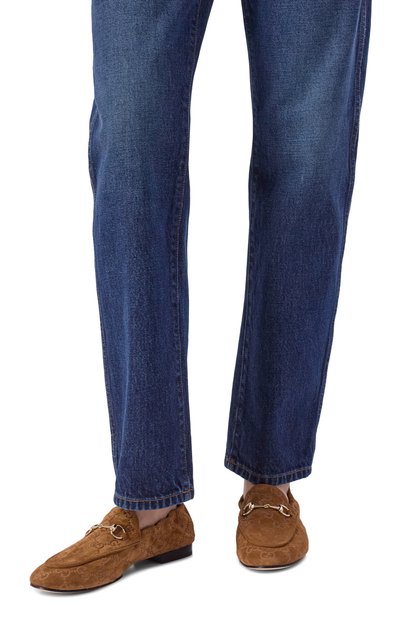 Замшевые лоферы jordaan gg GUCCI, арт. 854414/AADWE, фото 2