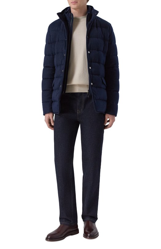 Кашемировый пуховик Ilvo-IL Moorer ILV0/IL Синий  ILV0/IL Фото 2