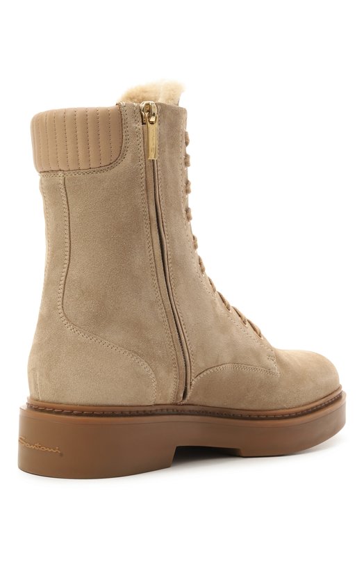 Замшевые ботинки Santoni WTHG59511TISAPFR Бежевый  WTHG59511TISAPFR Фото 5