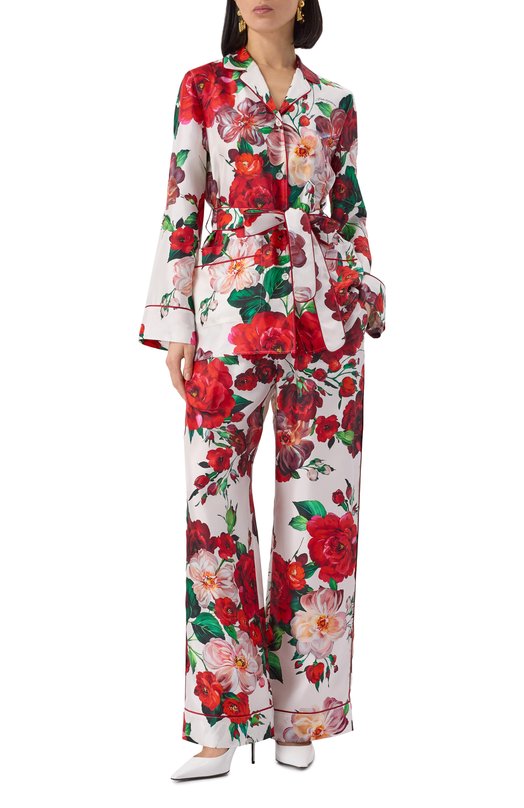 Шелковая рубашка Dolce & Gabbana F5I89T/IS1ZD Разноцветный  F5I89T/IS1ZD Фото 2