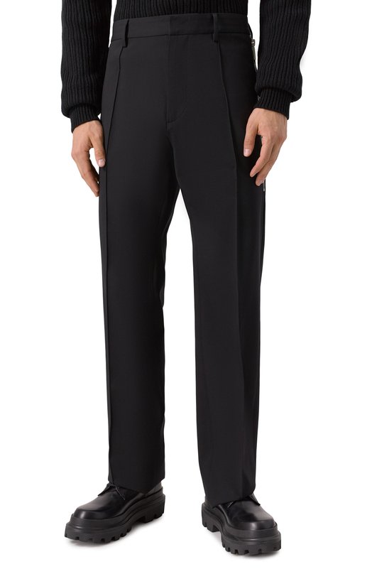 Шерстяные брюки Dsquared2 S74KB1058/S40320 Чёрный  S74KB1058/S40320 Фото 3