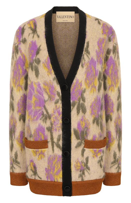 Шерстяной кардиган Valentino 8B3KA14N/A2B Разноцветный 8B3KA14N/A2B