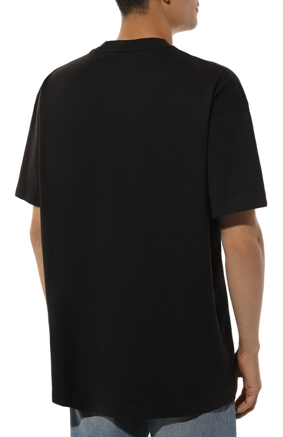 Хлопковая футболка PALM ANGELS, арт. PMAA001F24JER005, фото 4