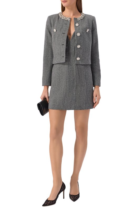 Комбинированные туфли So Nude 85 Aquazzura NDEMIDP0-MBS-000 Чёрный  NDEMIDP0-MBS-000 Фото 3