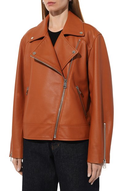 Кожаная куртка MASLOV бежевого цвета по цене 127600 руб., арт. SMW97, фото 3 Кожаная куртка MASLOV, арт. SMW97, фото 3