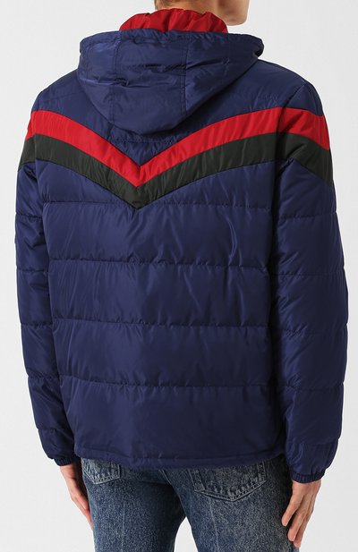 Стеганый пуховик на молнии с капюшоном GUCCI, арт. 522620/Z4190, фото 4