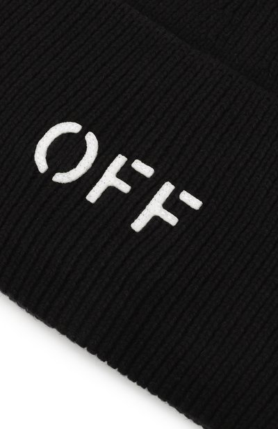 Шапка из хлопка и шерсти OFF-WHITE, арт. 0MLC030F23KNI001, фото 3