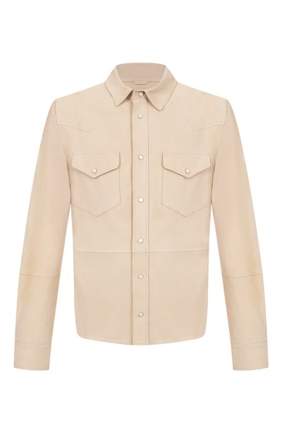 Мужская замшевая куртка-рубашка BRUNELLO CUCINELLI, арт. MPCMI1721