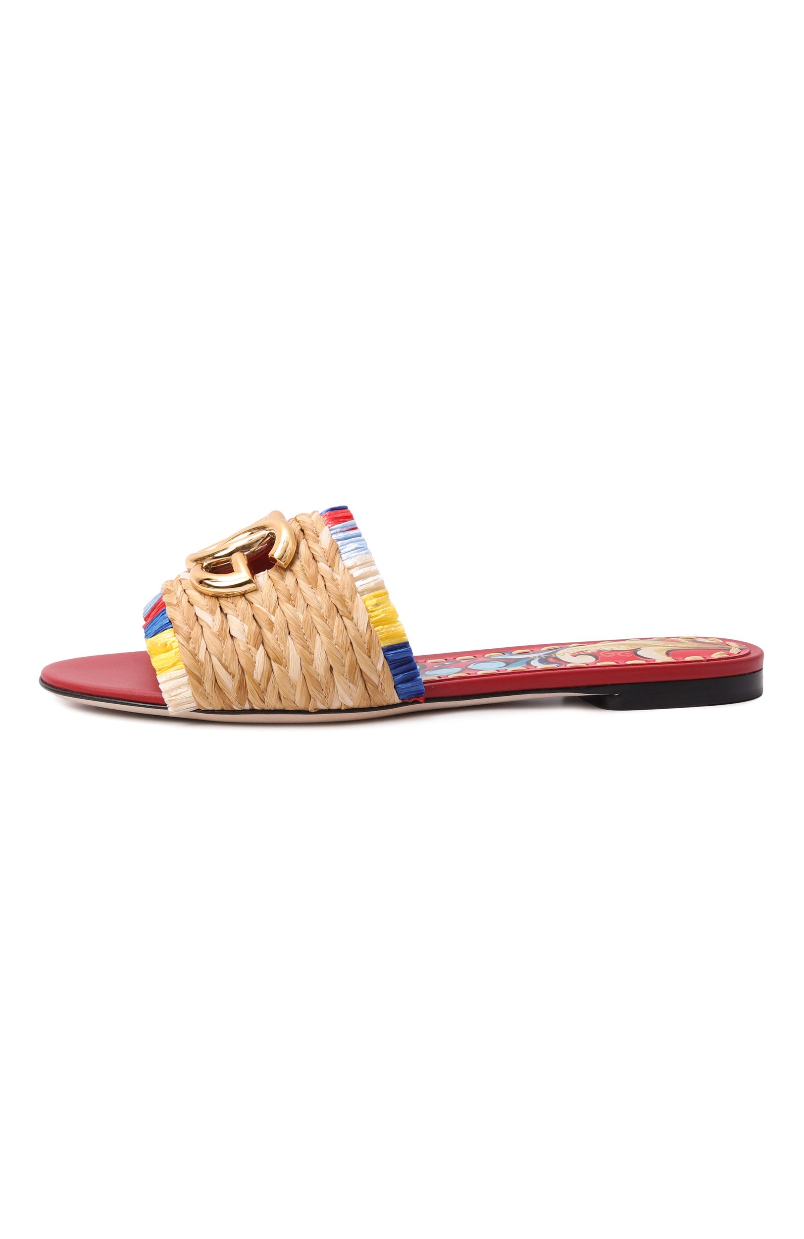 Шлепанцы из рафии DOLCE & GABBANA, арт. CQ0646/A0451, фото 4