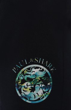 Мужские хлопковые шорты PAUL&SHARK темно-синего цвета, арт. 24411942/3XL-6XL | Фото 5 (Принт: Без принта; Случай: Повседневный; Длина Шорты М: Ниже колена; Материал сплава: Проставлено; Материал внешний: Хлопок; Драгоценные камни: Проставлено; Стили: Кэжуэл)