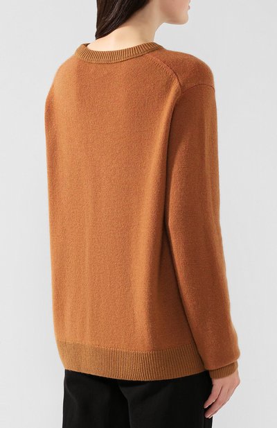 Кашемировый пуловер ACNE STUDIOS коричневого цвета по цене 42850 руб., арт. C60013/W, фото 4 Кашемировый пуловер ACNE STUDIOS, арт. C60013/W, фото 4