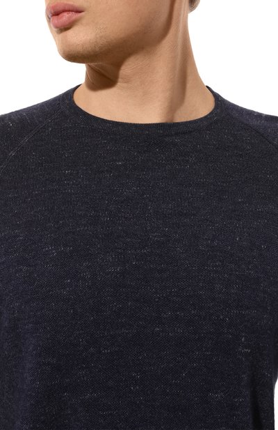 Джемпер из шелка и хлопка ZILLI темно-синего цвета по цене 119000 руб., арт. KRN003M0345VHEMS0, фото 5 Джемпер из шелка и хлопка ZILLI, арт. KRN003M0345VHEMS0, фото 5