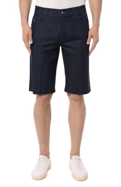 Джинсовые шорты STEFANO RICCI темно-синего цвета по цене 79150 руб., арт. MFT4201261/T77BL, фото 3 Джинсовые шорты STEFANO RICCI, арт. MFT4201261/T77BL, фото 3