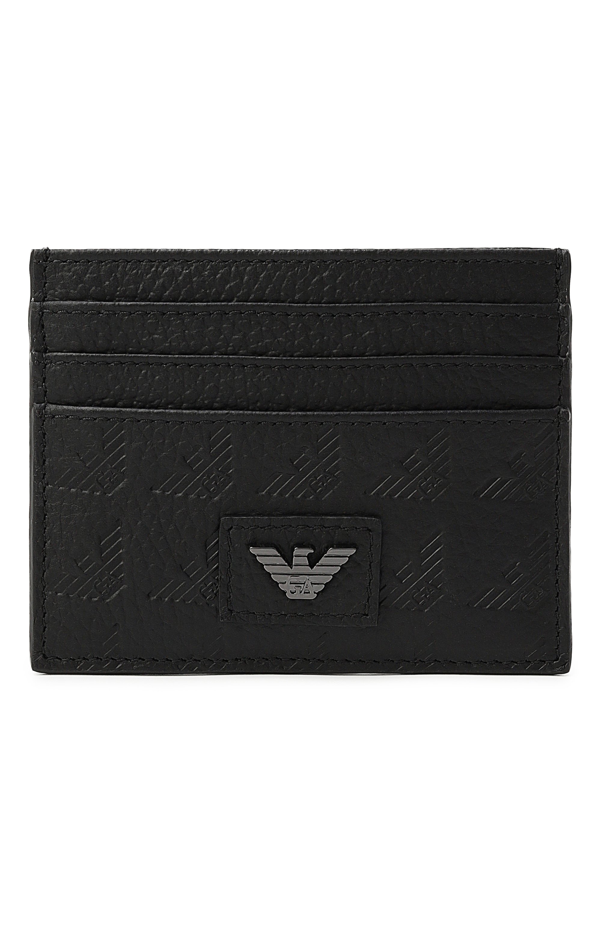 Кожаный футляр для кредитных карт EMPORIO ARMANI, арт. EM001740/AF14774, фото 1