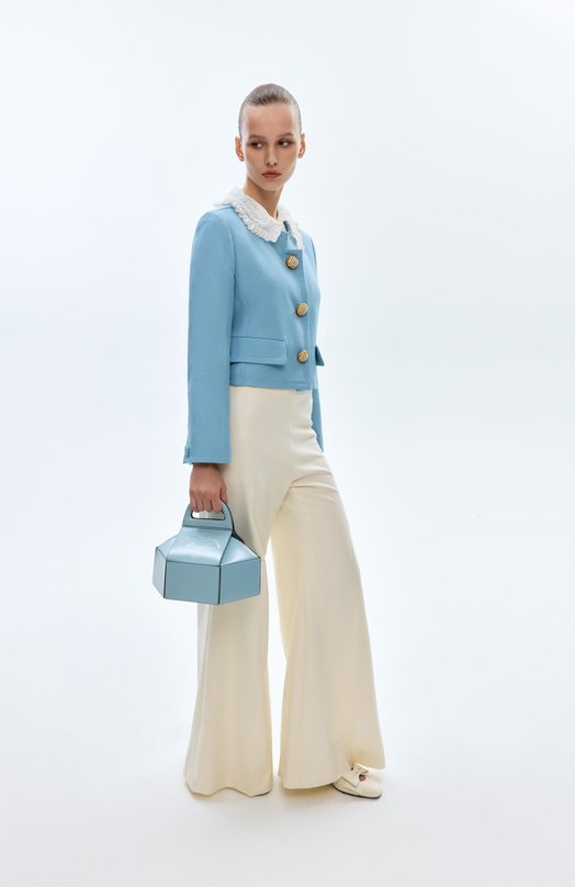 Кожаные туфли Bowow 45 Valentino 8W2S0LB5/DDT Кремовый  8W2S0LB5/DDT Фото 7