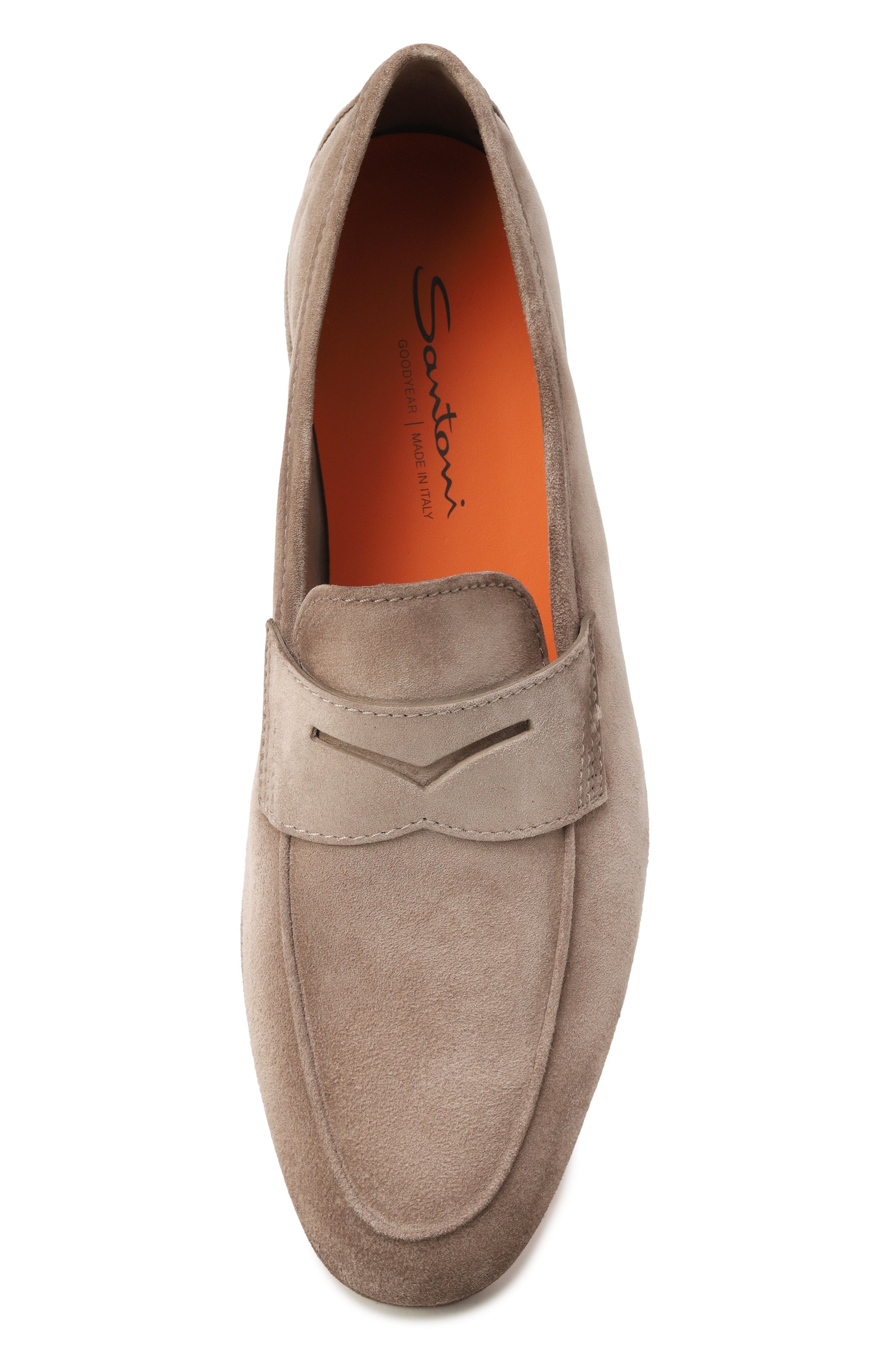 Замшевые пенни-лоферы carlos SANTONI, арт. MCNG19298SI6SEAA, фото 5