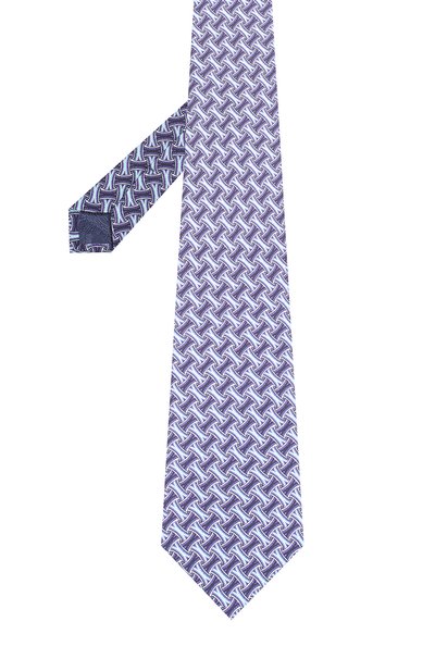 Шелковый галстук с узором TURNBULL & ASSER, арт. TIE002-BB401, фото 2