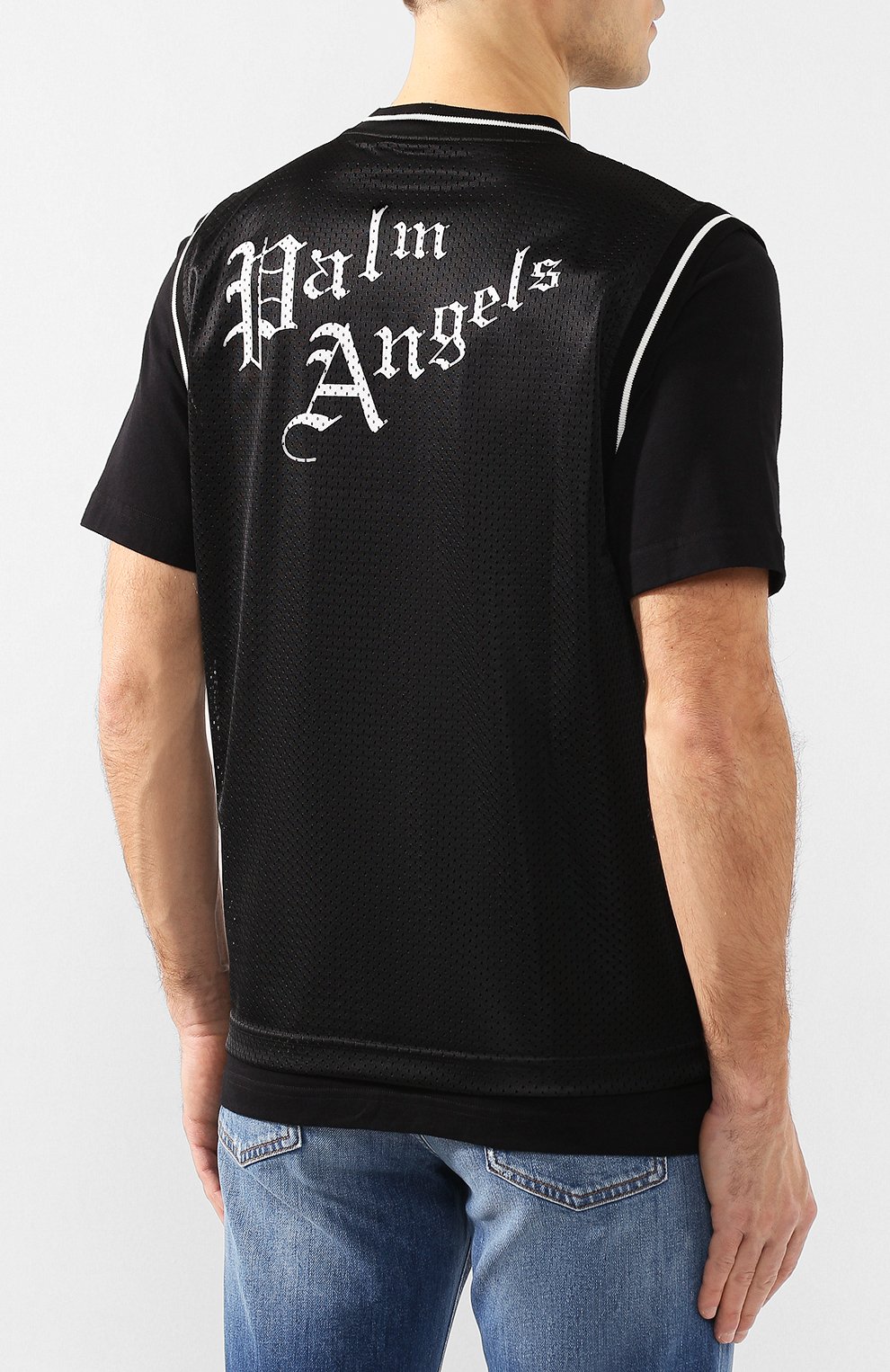 Хлопковая футболка PALM ANGELS, арт. PMAA045S207740151088, фото 4