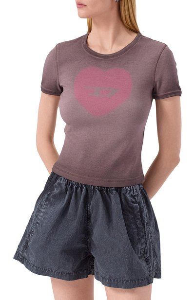 Хлопковая футболка DIESEL, арт. A12836/0SQAD, фото 3