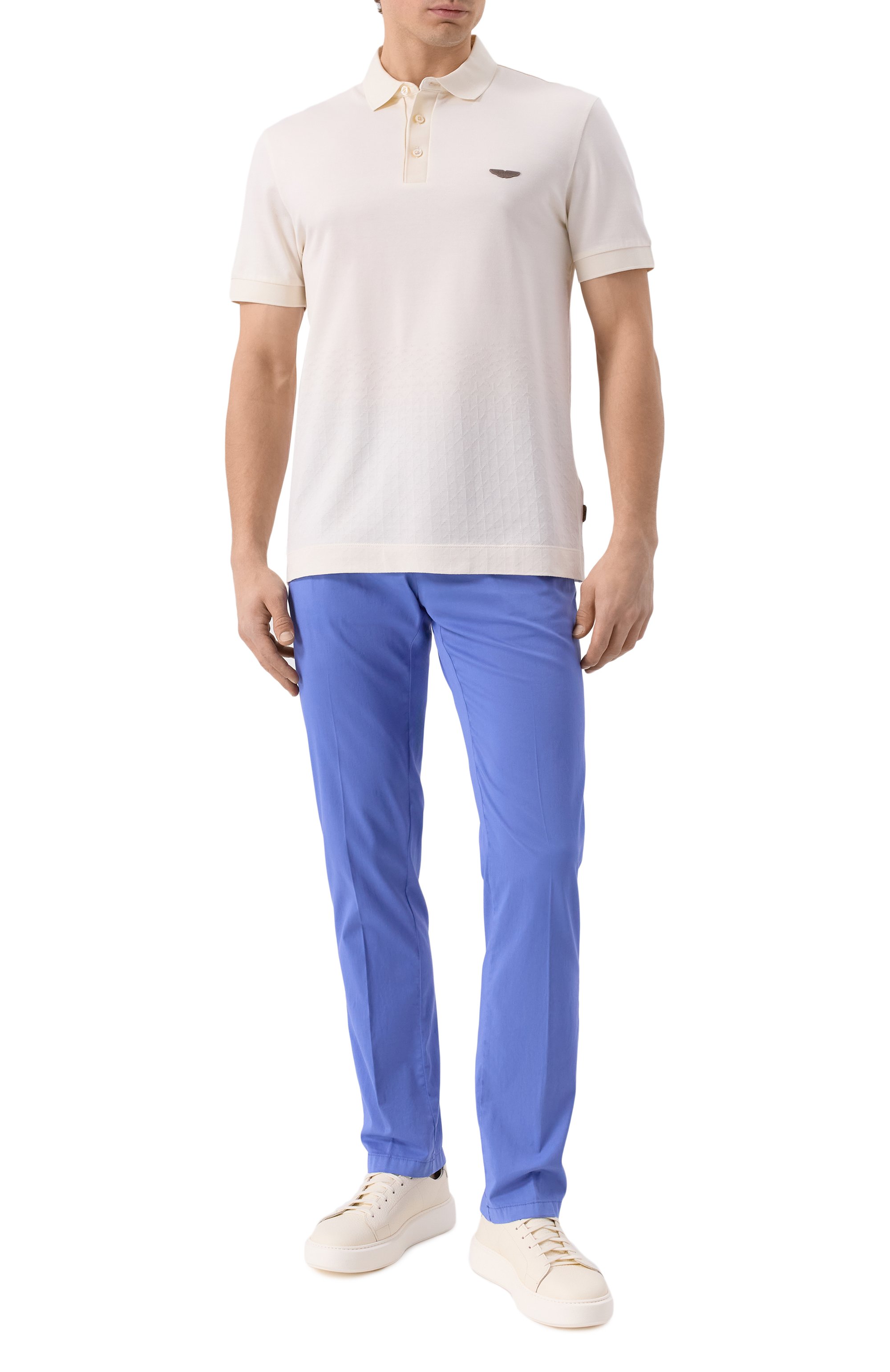 Поло из хлопка и шелка boss x aston martin BOSS CAMEL, арт. 50537882, фото 2